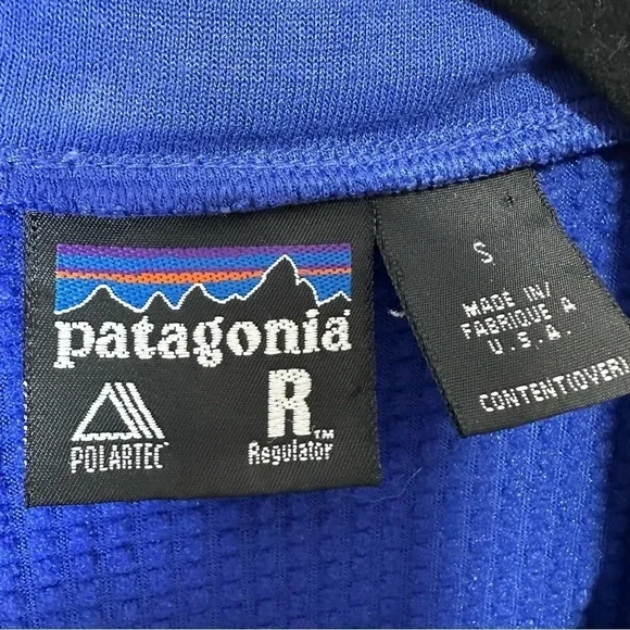 Vintage Patagonia Polartec Regulator 1/2-Zip Pullover Vest Men's Small - Picture 2 of 4